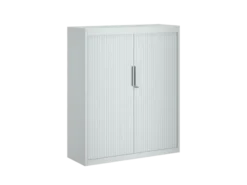 Armoire métallique FrameOne II - h. 150 x l. 120 cm - 3 tablettes - fermeture rideaux