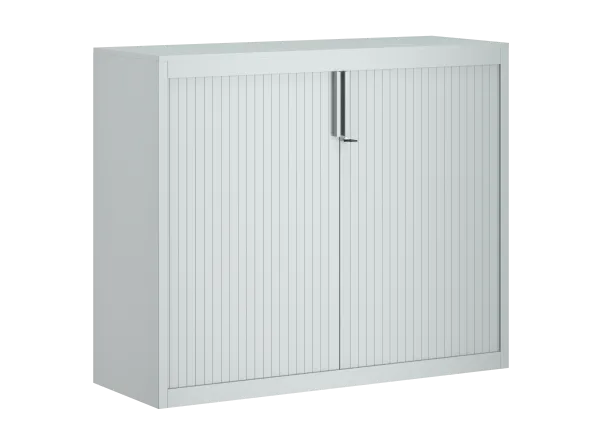 Armoire métallique FrameOne II - h. 100 x l. 120 cm - 2 tablettes - fermeture rideaux