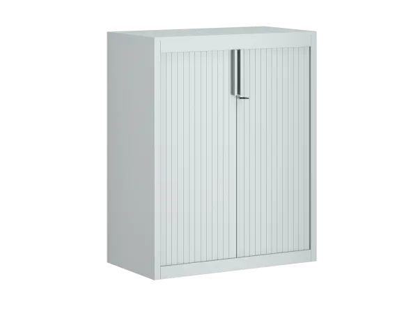 Armoire métallique FrameOne II - h. 100 x l. 80 cm - 2 tablettes - fermeture rideaux