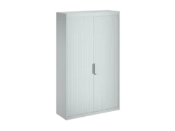 Armoire métallique FrameOne II - h. 198 x l. 120 cm - 4 tablettes - fermeture rideaux