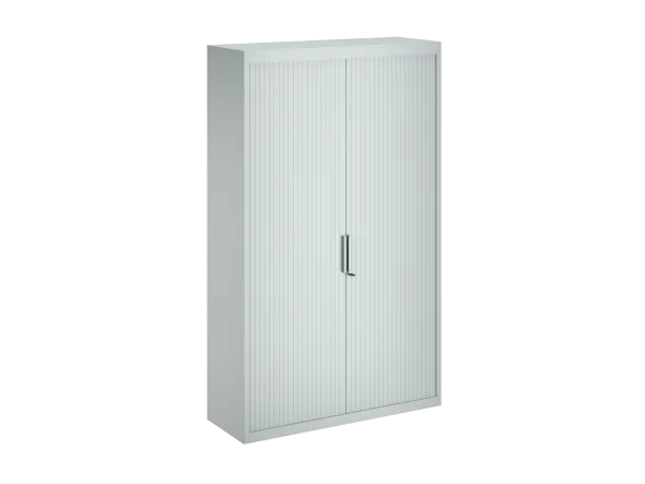 Armoire métallique FrameOne II - h. 198 x l. 120 cm - 4 tablettes - fermeture rideaux