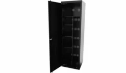 Armoire métallique 1 porte Steel - l. 60 x h. 200 x pr. 60 cm - demi-penderie demi-lingère