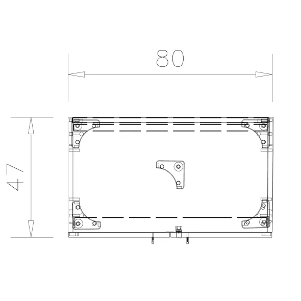 Armoire placage bois/mélaminé Epure Manager - h. 197 x l. 80 cm - 6 tablettes métalliques - portes battantes