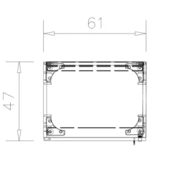 Armoire placage bois/mélaminé Epure Manager - h. 197 x l. 61 cm - 6 tablettes métalliques - porte battante