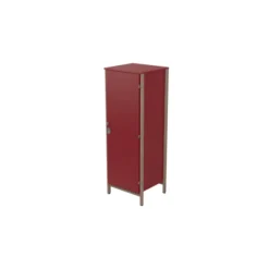 Armoire 1 porte - Naya - l. 65,6 x h. 185,5 x pr. 60,9 cm - penderie - structure hêtre teinté