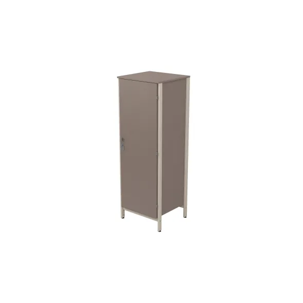 Armoire 1 porte - Naya - l. 65,6 x h. 185,5 x pr. 60,9 cm - penderie - structure hêtre teinté