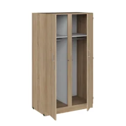 Armoire 2 portes - Kumyos - l. 100,6 x h. 180 x pr. 59 cm - penderie
