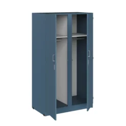 Armoire 2 portes - Kumyos - l. 100,6 x h. 180 x pr. 59 cm - penderie