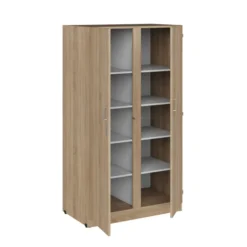 Armoire 2 portes - Kumyos - l. 100,6 x h. 180 x pr. 59 cm - lingère