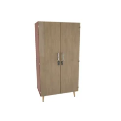 Armoire 2 portes Lagune - l. 95 x h. 180,8 x pr. 56,9 cm - penderie