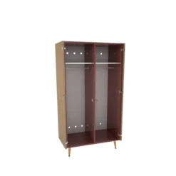 Armoire 2 portes Lagune - l. 95 x h. 180,8 x pr. 56,9 cm - penderie