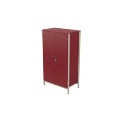 Armoire 2 portes - Naya - l. 105,6 x h. 185,5 x pr. 60,9 cm- lingère - structure hêtre teinté
