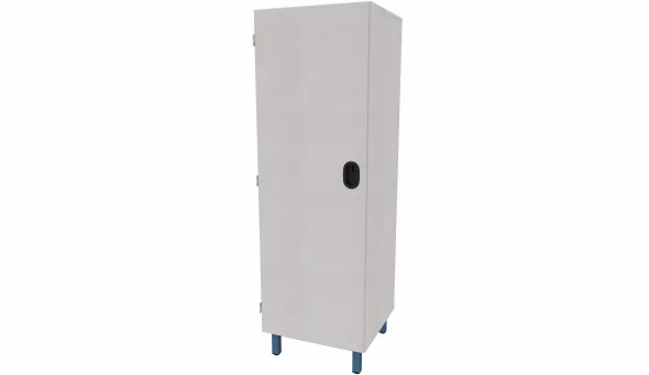 Armoire 1 porte - Square - l. 60 x h. 185,2 x pr. 59 cm - penderie