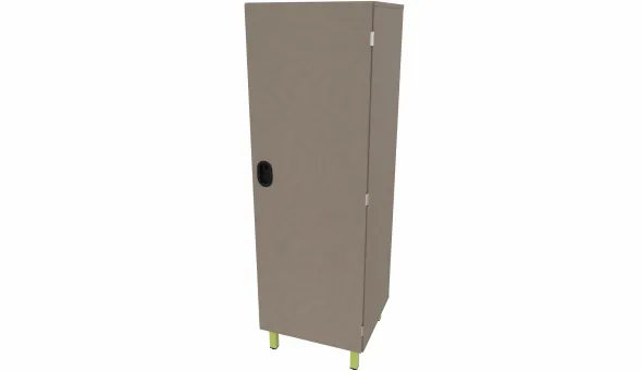 Armoire 1 porte - Square - l. 60 x h. 185,2 x pr. 59 cm - penderie