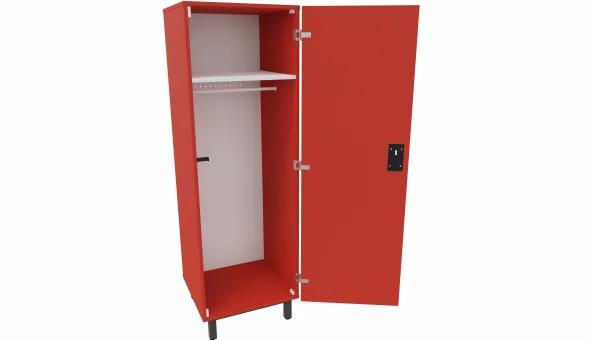 Armoire 1 porte - Square - l. 60 x h. 185,2 x pr. 59 cm - penderie