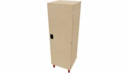 Armoire 1 porte - Square - l. 60 x h. 185,2 x pr. 59 cm - 1/3 penderie 2/3 lingère