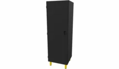 Armoire 1 porte - Square - l. 60 x h. 185,2 x pr. 59 cm - 1/3 penderie 2/3 lingère