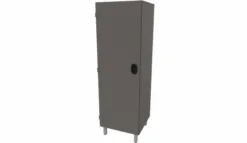 Armoire 1 porte - Square - l. 60 x h. 185,2 x pr. 59 cm - lingère
