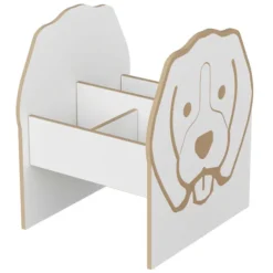 Bac à BD sur pieds forme chien - Magisteo - enfant
