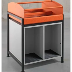 Bac à BD sur pieds Korytem - adulte - l. 60 cm - avec niches en partie basse