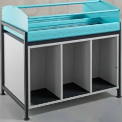 Bac à BD sur pieds Korytem - adulte - l. 90 cm - avec niches en partie basse