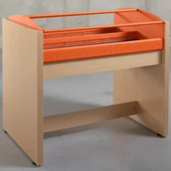 Bac à BD sur pieds mélaminé Magisteo - adulte - l. 120 cm