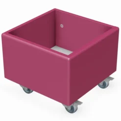 Bac à BD sur roulettes Magisteo - enfant - 1 case - l. 32 x h. 26 x pr. 32 cm
