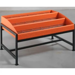 Bac à CD et DVD sur pieds Korytem - enfant - l. 90 cm - 3 niveaux