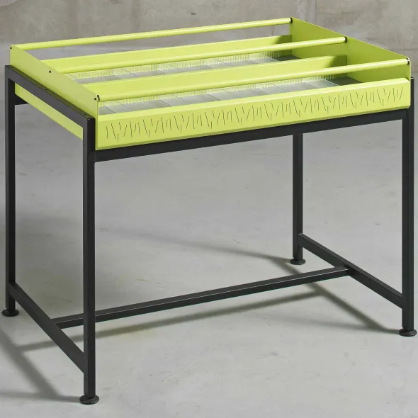 Bac à CD et DVD sur pieds Korytem - adulte - l. 90 cm