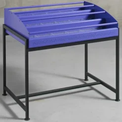 Bac à CD et DVD sur pieds Korytem - adulte - l. 90 cm - 3 niveaux