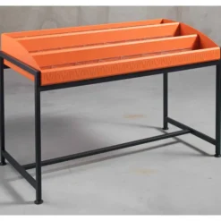 Bac à CD et DVD sur pieds Korytem - adulte - l. 120 cm - 3 niveaux