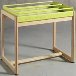 Bac à CD et DVD sur pieds Majeo - adulte - l. 90 cm