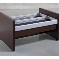 Bac à CD et DVD sur pieds mélaminé Magisteo - enfant - l. 90 cm