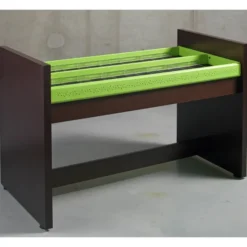 Bac à CD et DVD sur pieds mélaminé Magisteo - adulte - l. 120 cm