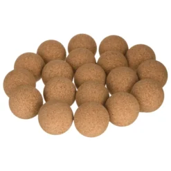 Balle de baby-foot en liège brut - lot de 10
