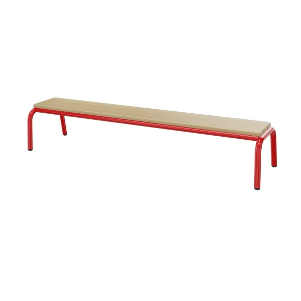 Banc Bandana - l. 120 cm - hêtre massif - piétement époxy - taille 1