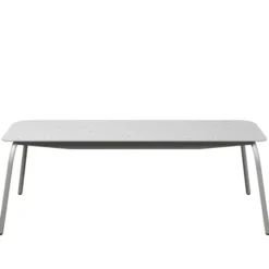 Banc 3 places Mahaut - assise 138 x 38 cm - plastique PEHD 100% recyclé - piétement époxy