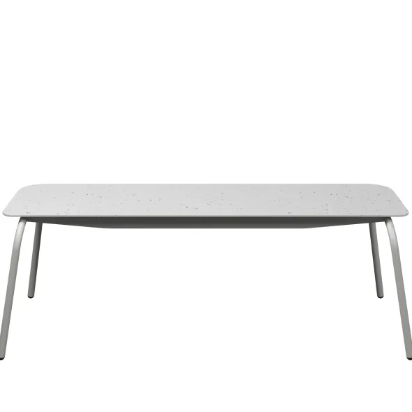 Banc 3 places Mahaut - assise 138 x 38 cm - plastique PEHD 100% recyclé - piétement époxy