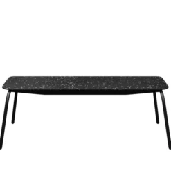 Banc 3 places Mahaut - assise 138 x 38 cm - plastique PEHD 100% recyclé - piétement époxy
