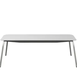 Banc 3 places Mahaut - assise 138 x 38 cm - plastique PEHD 100% recyclé - piétement époxy