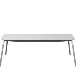 Banc 3 places Mahaut - assise 138 x 38 cm - plastique PEHD 100% recyclé - piétement époxy