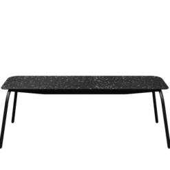 Banc 3 places Mahaut - assise 138 x 38 cm - plastique PEHD 100% recyclé - piétement époxy