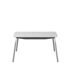 Banc 2 places Mahaut - assise 89 x 38 cm - plastique PEHD 100% recyclé - piétement époxy