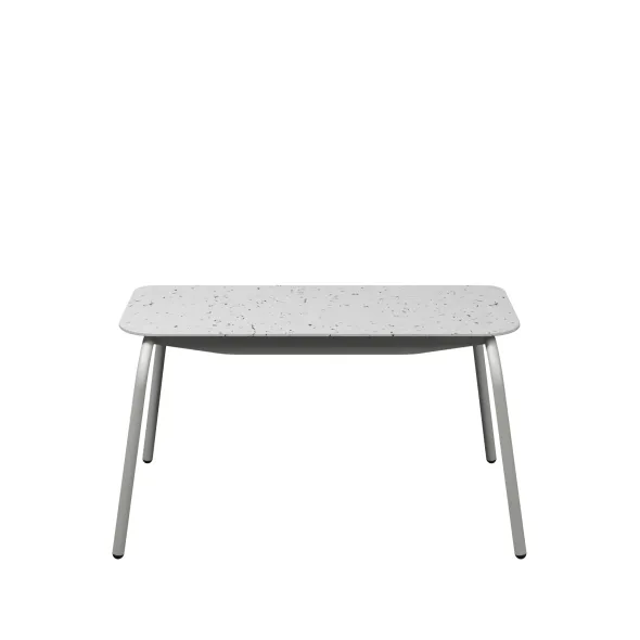 Banc 2 places Mahaut - assise 89 x 38 cm - plastique PEHD 100% recyclé - piétement époxy