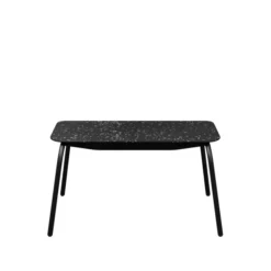 Banc 2 places Mahaut - assise 89 x 38 cm - plastique PEHD 100% recyclé - piétement époxy