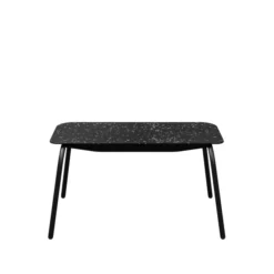 Banc 2 places Mahaut - assise 89 x 38 cm - plastique PEHD 100% recyclé - piétement époxy