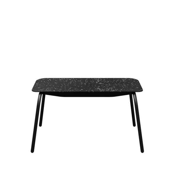 Banc 2 places Mahaut - assise 89 x 38 cm - plastique PEHD 100% recyclé - piétement époxy