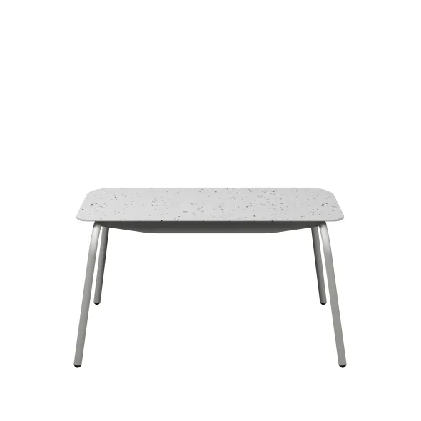 Banc 2 places Mahaut - assise 89 x 38 cm - plastique PEHD 100% recyclé - piétement époxy