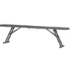 Banc pliant Zang - résine de synthèse - l. 175 cm - gris foncé