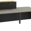 Banque d'accueil droite Ola - l. 242,5 x pr. 115 cm - avec comptoir bas PMR